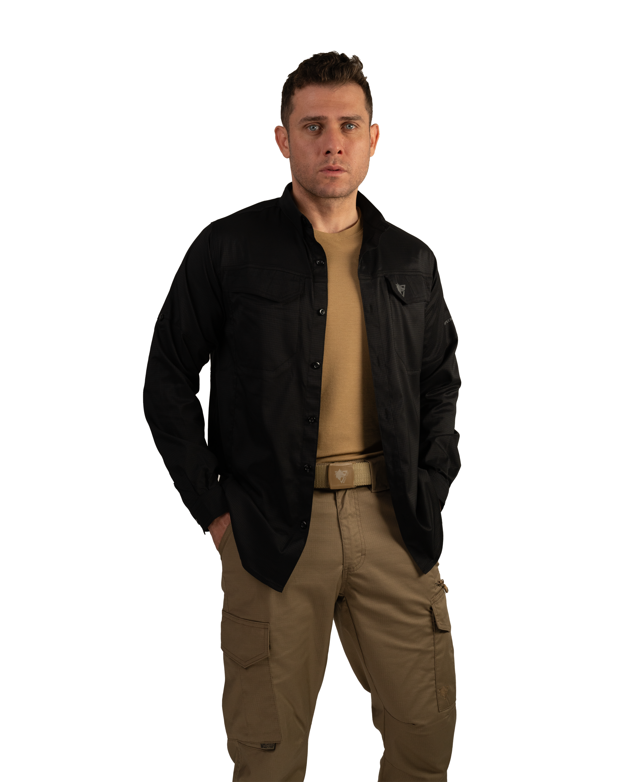 Wolftrap Tactical Anka Ultra Hafif Siyah Taktik Gömlek 