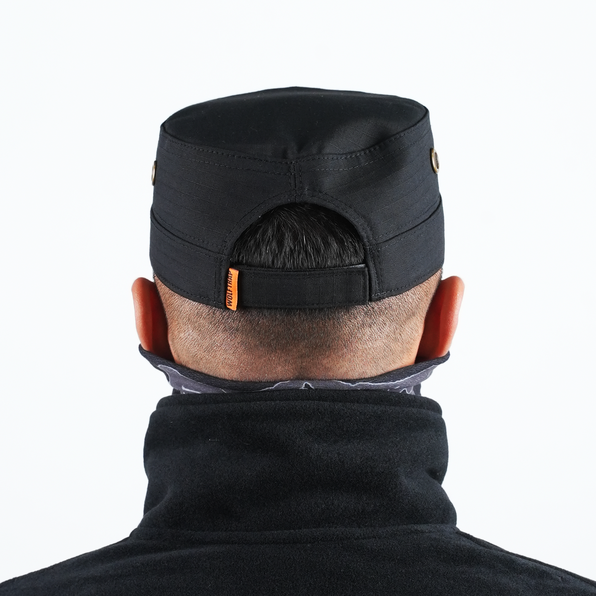 Kurt Logolu Ripstop Siyah Şapka, Siyah Kep