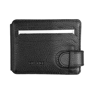 Polis Rozetli Deri Kartlık Siyah