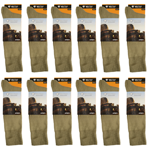 12li Askeri Kışlık Termal Çorap Seti, Kalın Termal Çorap Kum Rengi