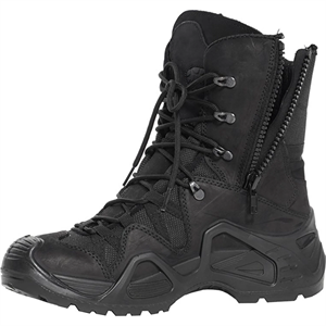 Vogel M1491 Siyah Nubuk Deri Fermuarlı Taktik Bot