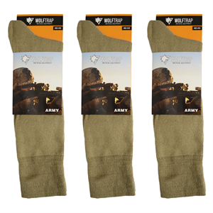 3lü Askeri Kışlık Termal Çorap Seti, Kalın Termal Çorap Kum Rengi