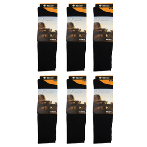 6lı Askeri Kışlık Termal Çorap Seti, Kalın Termal Çorap Siyah