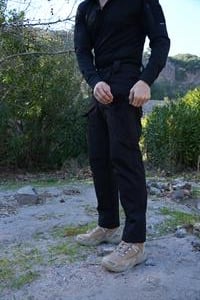 Softshell Taktik Pantolon 1062 Siyah 8 Cepli Su ve Rüzgar Geçirmez Pantolon