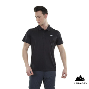 Alpinist Horizons Ultra Dry Erkek Polo T-Shirt Siyah