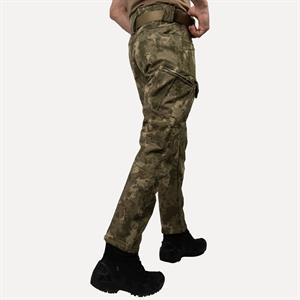 Askeri Kamuflaj Desenli 1062 8 Cepli Softshell Pantolon, İçi Polarlı Softshell Pantolon