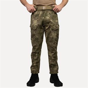 Askeri Kamuflaj Desenli 1062 8 Cepli Softshell Pantolon, İçi Polarlı Softshell Pantolon