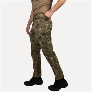 Askeri Kamuflaj Desenli 1062 8 Cepli Softshell Pantolon, İçi Polarlı Softshell Pantolon