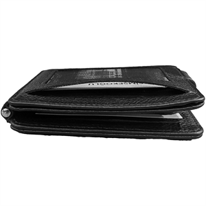 Polis Rozetli Deri Kartlık Siyah