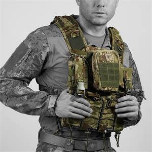 Balistik Plaka Takılabilen Askeri Kamuflaj 5.56 Tam Donanımlı Hücum Yeleği