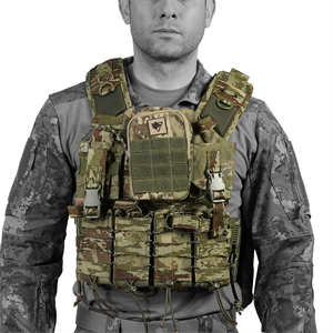 Balistik Plaka Takılabilen Askeri Kamuflaj 5.56 Tam Donanımlı Hücum Yeleği