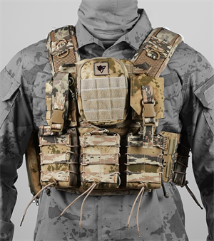 Balistik Plaka Takılabilen Jandarma Kamuflaj Tam Donanımlı Hücum Yeleği 7.62