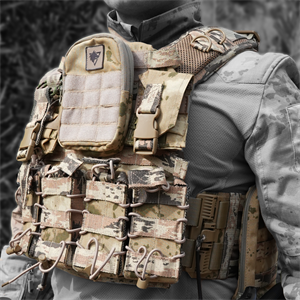 Balistik Plaka Takılabilen Jandarma Kamuflaj Tam Donanımlı Hücum Yeleği 5.56