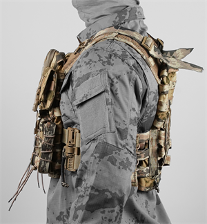 Balistik Plaka Takılabilen Jandarma Kamuflaj Tam Donanımlı Hücum Yeleği 7.62