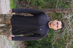 Çeyrek Fermuar Uzun Kollu Sweatshirt Siyah, Termal Sweatshirt, Esnek İç Katman Giysisi