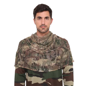 Çöl Kamuflaj Kare Fileli Askeri Şal, Fileli Puşi, Gizlenme Ağı Tactical File Puşi