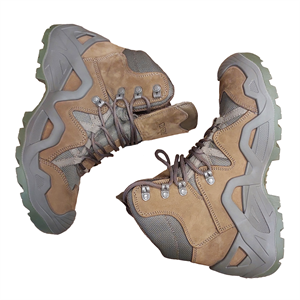 Vaneda 1492 Erkek Haki Kaydırmaz Tabanlı Su Geçirmez Kısa Nubuk Deri Bot