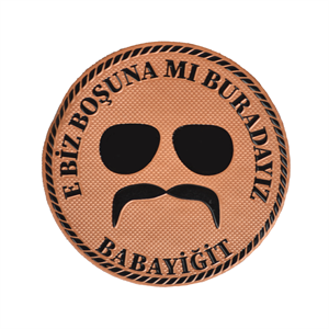 Kurtlar Vadisi Pala Peç, Biz Boşuna Mı Buradayız Babayiğit Yazılı Patch, Askeri Peç