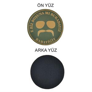 Kurtlar Vadisi Pala Haki Peç, Biz Boşuna Mı Buradayız Babayiğit Yazılı Haki Patch, Askeri Peç