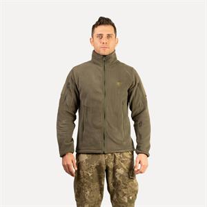 Tam Fermuarlı Taktik Polar Ceket 2011 Haki 5 Cepli Outdoor Polar