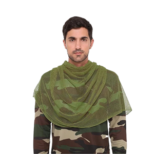 Haki Kare Fileli Askeri Şal, Fileli Puşi, Gizlenme Ağı Tactical File Fular