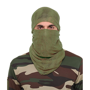 Haki Kare Fileli Askeri Şal, Fileli Puşi, Gizlenme Ağı Tactical File Fular