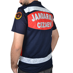 Jandarma Cezaevi Yazılı Jandarma Asayiş Fileli Yelek