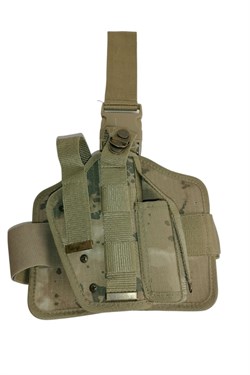 Jandarma Kamuflaj Çift Şarjörlü Bacak Tabanca Kılıfı