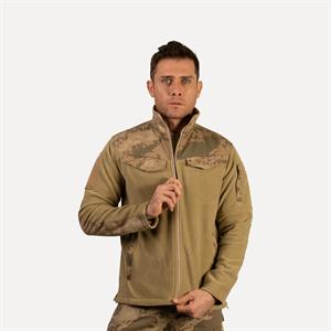Jandarma Kamuflaj Desenli 5 Cepli Polar Ceket