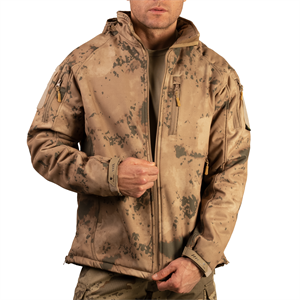 Jandarma Kamuflaj Softshell Mont 2036 5 Cepli Çöl Kamuflaj Mont