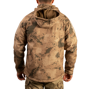 Jandarma Kamuflaj Softshell Mont 2036 5 Cepli Çöl Kamuflaj Mont