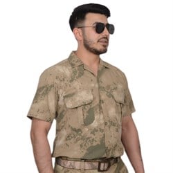 Jandarma Kamuflaj Kısa Kollu Yazlık Gömlek