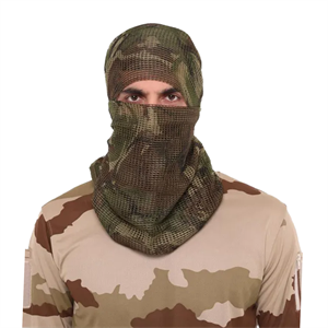 Kamuflaj Kare Fileli Askeri Şal, Fileli Puşi, Gizlenme Ağı Tactical File Puşi - Poşi