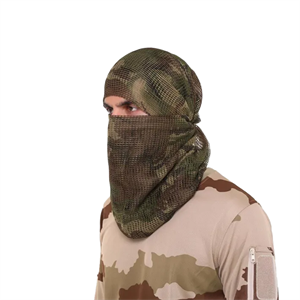 Kamuflaj Kare Fileli Askeri Şal, Fileli Puşi, Gizlenme Ağı Tactical File Puşi - Poşi