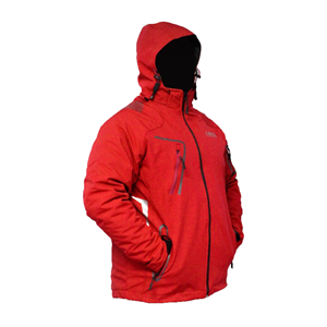 METAM İçi Polarlı Softshell Mont Kırmızı, 5 Cepli Kapüşonlu Mont
