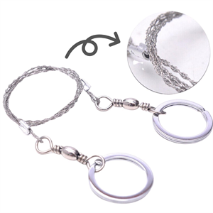 Taşınabilir Mini Zincir Cep Testeresi Dişli Tel Ahşap Plastik Metal Kıl Testere Kamp Testere