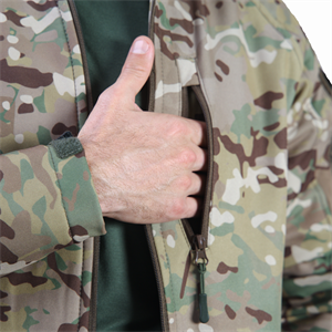 Multicam Kamuflaj Desenli 5 Cepli Softshell Soğuk Geçirmez Mont