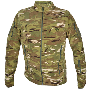 Multicam Kamuflaj Desenli 5 Cepli Polar Ceket, Soğuktan Koruyan Polar Mont