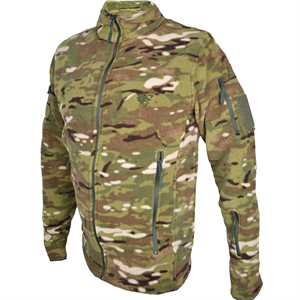 Multicam Kamuflaj Desenli 5 Cepli Polar Ceket, Soğuktan Koruyan Polar Mont