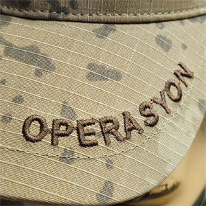 OPERASYON Yazılı Jandarma Kamuflaj Kep, BELDARAN Jandarma Operasyon Kepi Nakışlı Yazılı