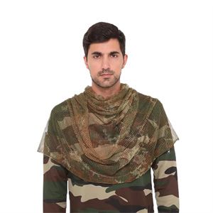 Orman Kamuflaj Kare Fileli Askeri Şal, Fileli Puşi, Gizlenme Ağı Tactical File Puşi