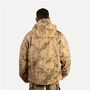 Pars Jandarma Kamuflaj Softshell Mont, 6 Cepli Kapüşonlu Taktik Mont, Koruma Kıyafeti