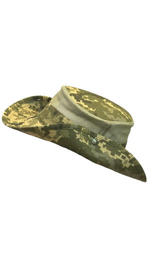 Şimşekoğlu Fileli İpli Yazlık Kamuflaj Fötr Şapka