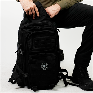 Siyah 45 Litre Kamp ve Outdoor Sırt Çantası, Siyah Taktik Çanta