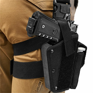 Siyah Tabanca Bacak Kılıfı