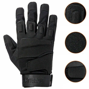 Siyah Taktik Eldiven - Yumruk Korumalı, Esnek, Konforlu Eldiven