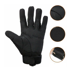 Siyah Taktik Eldiven - Yumruk Korumalı, Esnek, Konforlu Eldiven