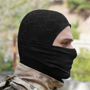 Siyah Termal Rüzgar Geçirmez Balaklava Kar Maskesi
