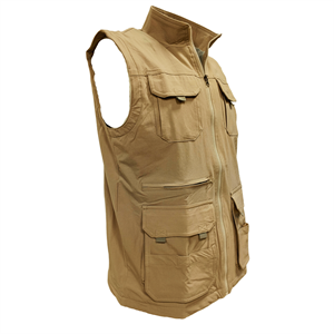 Sniper-X Outdoor Yelek Bej, 8 Cepli Outdoor Yelek