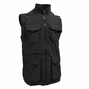 Sniper-X Outdoor Yelek Siyah, 8 Cepli Outdoor Yelek